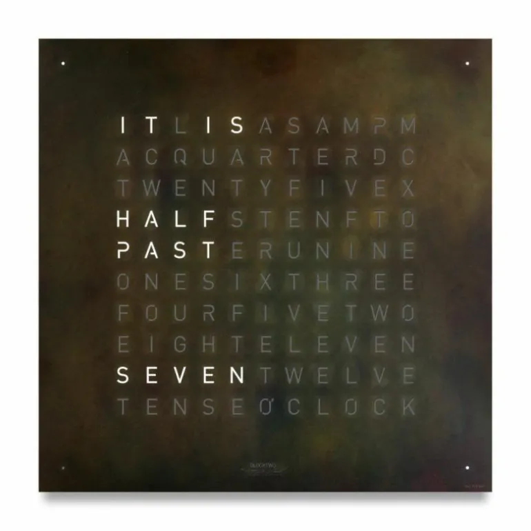 QLOCKTWO Earth 45 Creator's Edition Klok