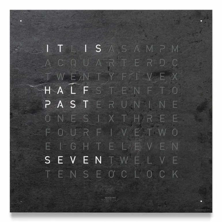QLOCKTWO Earth 45 Creator's Edition Klok