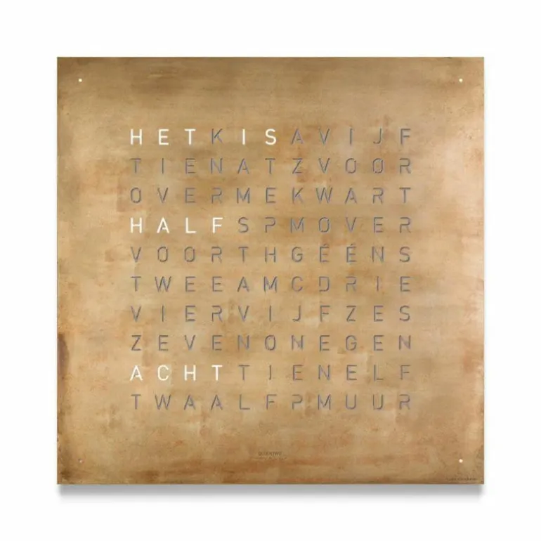QLOCKTWO Earth 45 Creator's Edition Klok