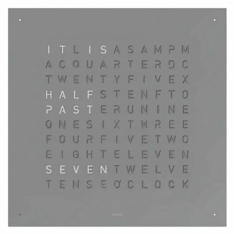 QLOCKTWO Earth 180 Klok