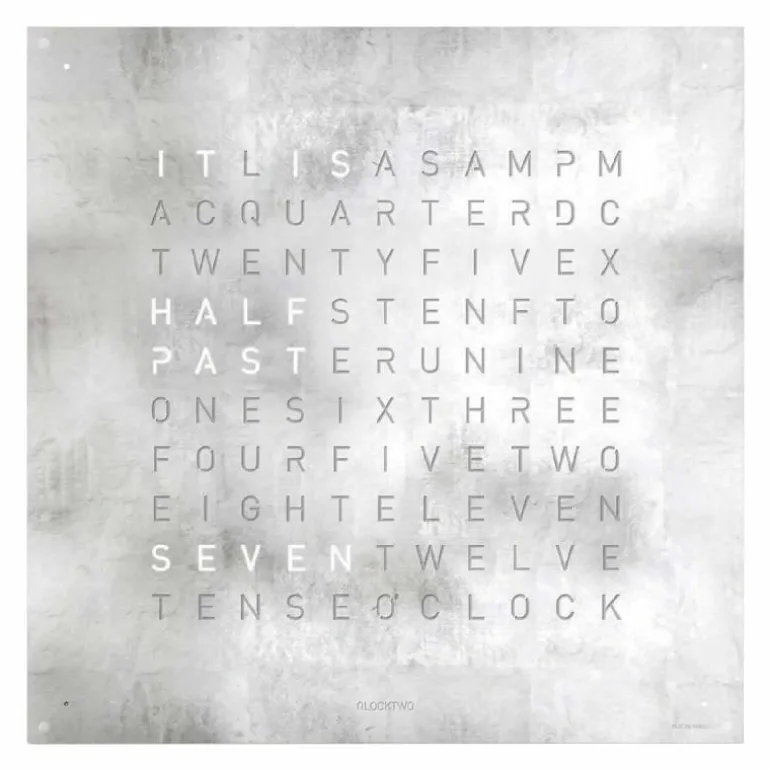 QLOCKTWO Earth 180 Klok