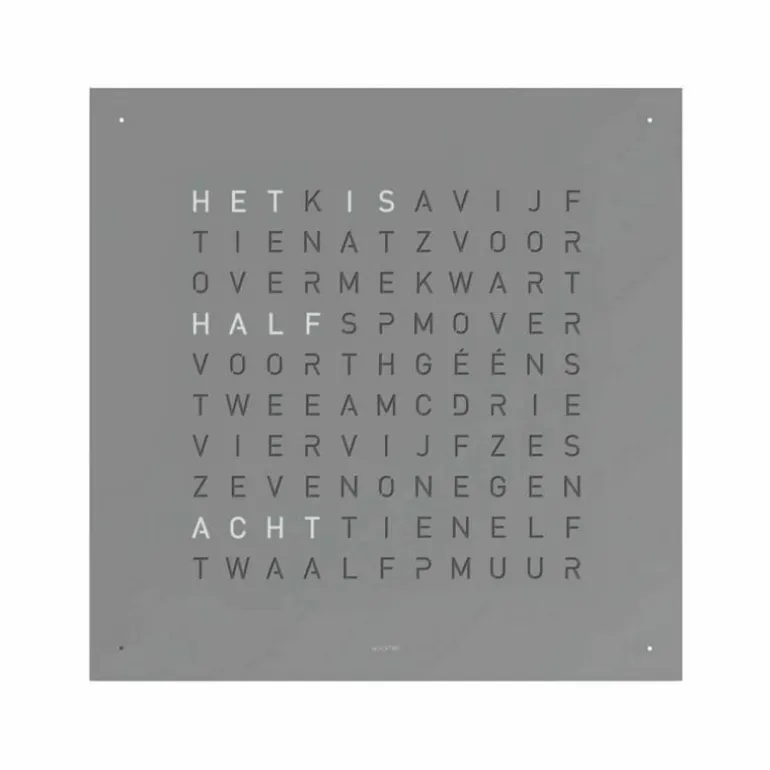 QLOCKTWO Earth 180 Klok
