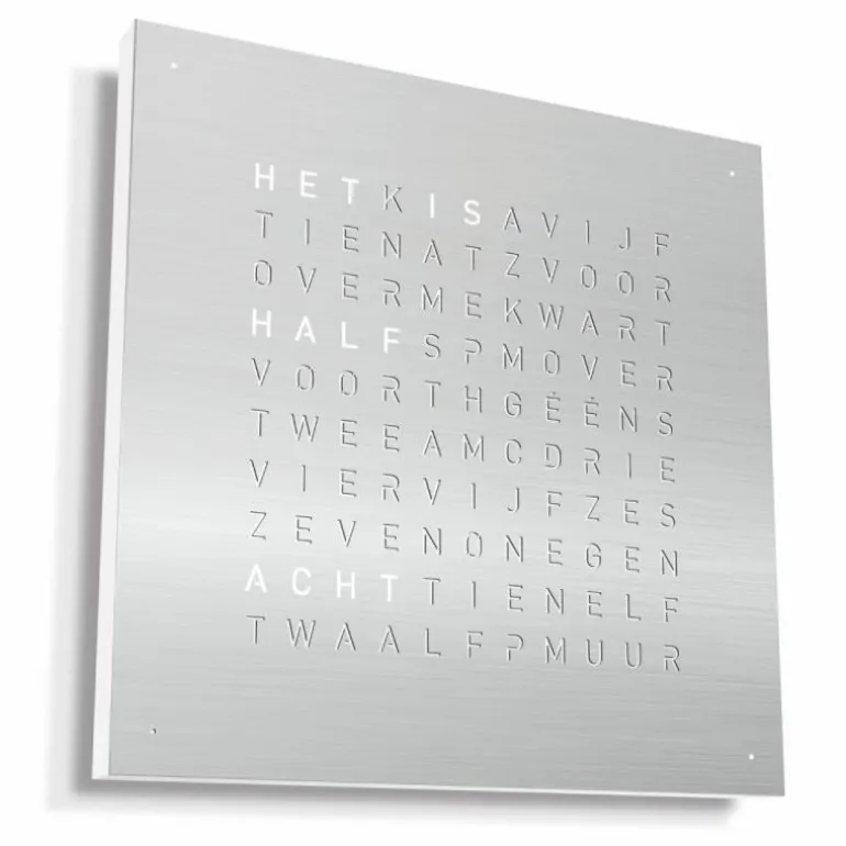 QLOCKTWO Earth 45 Metal Klok