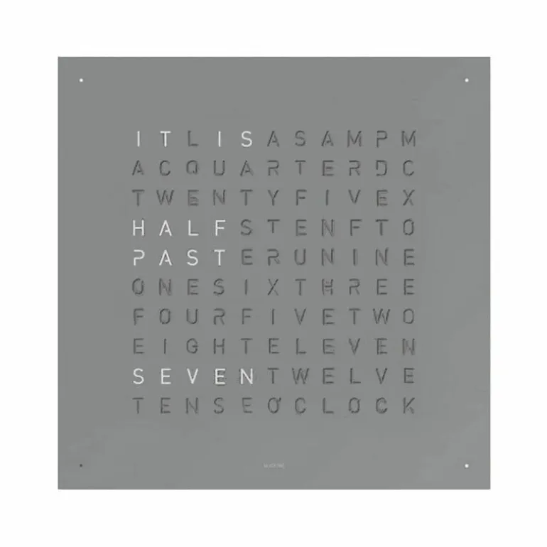 QLOCKTWO Earth 45 Metal Klok