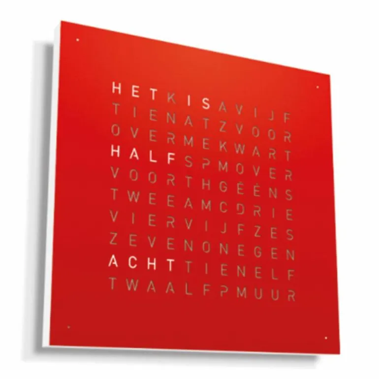 QLOCKTWO Earth 45 Metal Klok