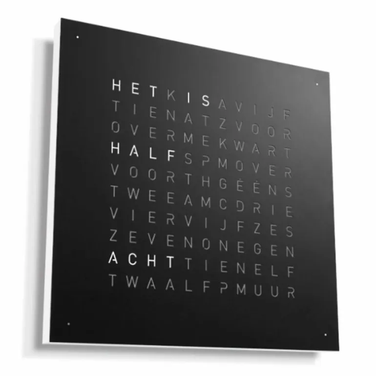 QLOCKTWO Earth 45 Metal Klok