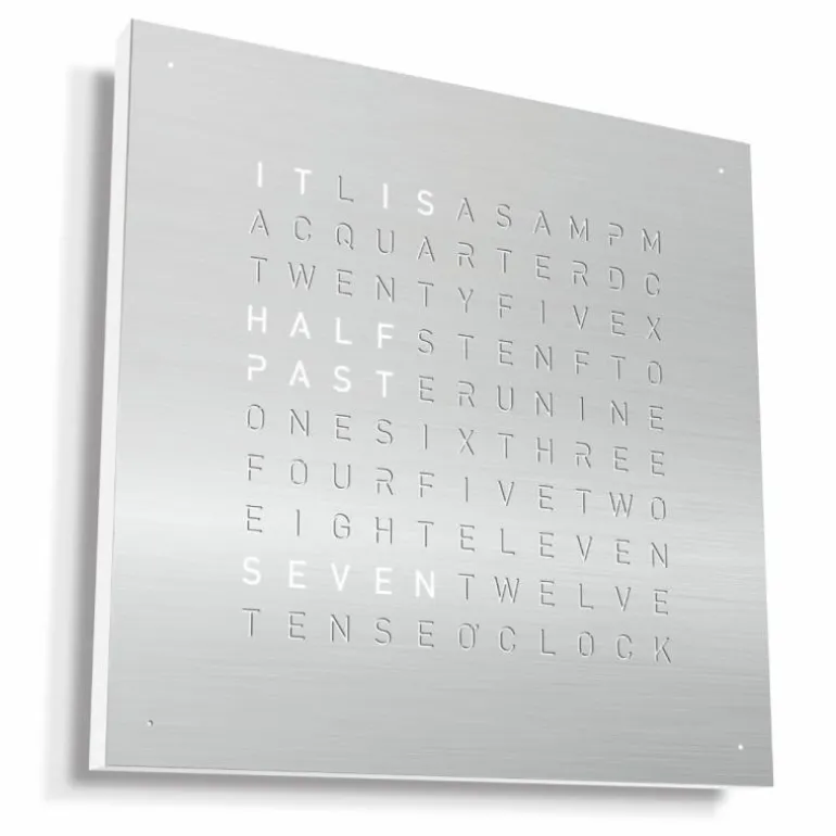 QLOCKTWO Earth 45 Metal Klok