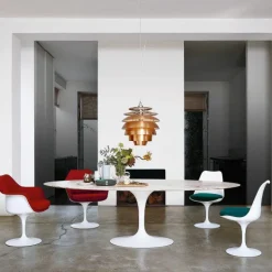 Saarinen Tulip Eettafel Met Wit Onderstel