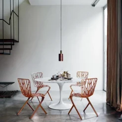 Saarinen Tulip Eettafel Met Wit Onderstel