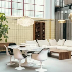 Saarinen Tulip Eettafel Met Wit Onderstel