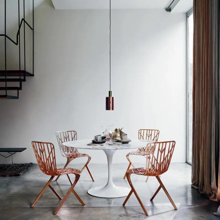 Saarinen Tulip Eettafel Met Wit Onderstel
