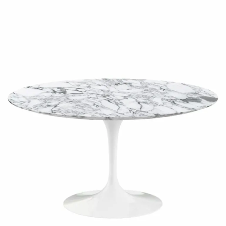 Saarinen Tulip Eettafel Met Wit Onderstel