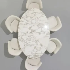 Saarinen Tulip Eettafel Met Wit Onderstel