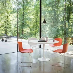 Saarinen Tulip Eettafel Met Wit Onderstel