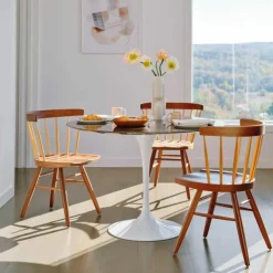 Saarinen Tulip Eettafel Met Wit Onderstel