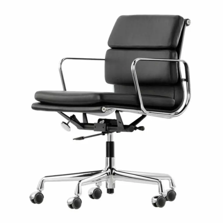 Soft Pad Chair EA 217 - Gepolijst / Leder