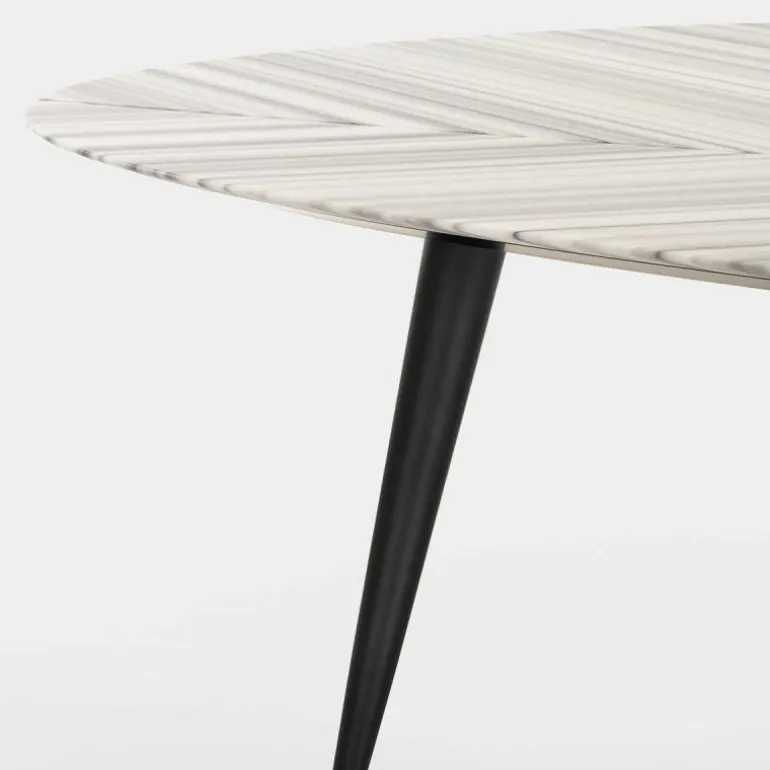Tweed Eettafel Marmer