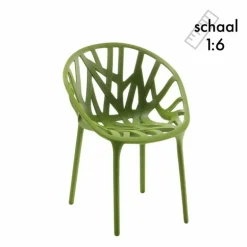 Vegetal Stoel Groen Miniatuur - set van 3
