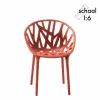 Vegetal Stoel Rood Miniatuur - set van 3