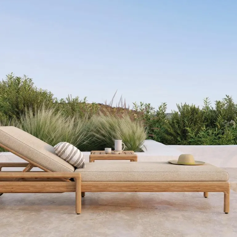 White Stripes Outdoor Kussen